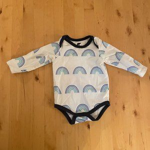 Monica & Andy Blue Rainbow Onesie